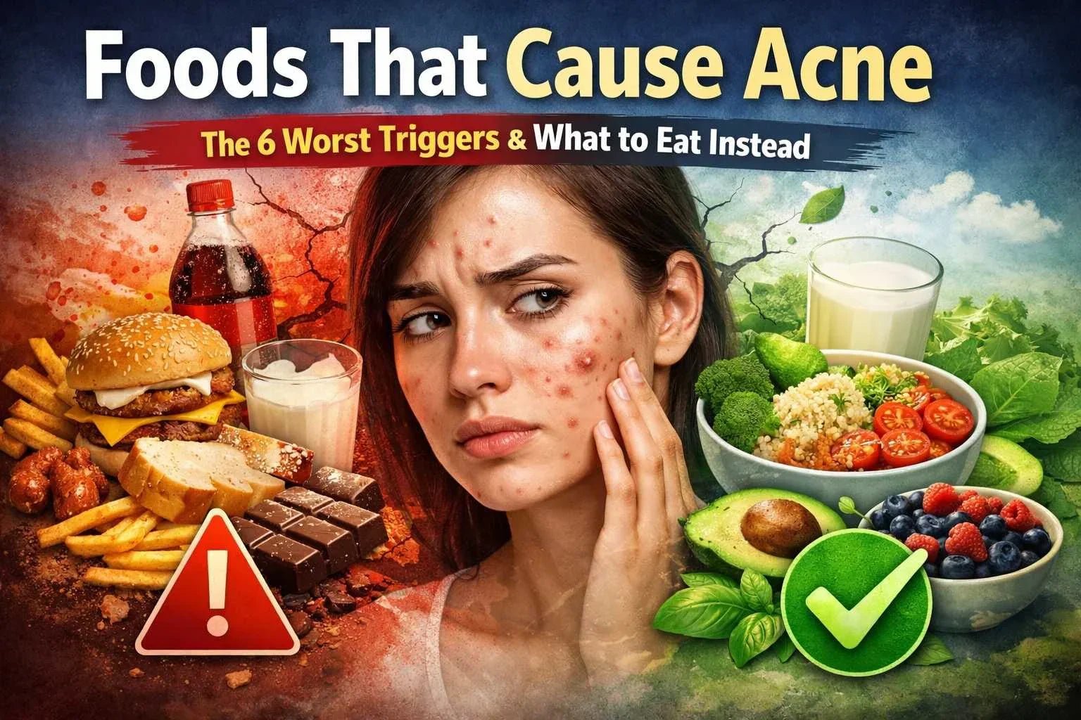 Foods That Cause Acne: The 6 Worst Triggers & What to Eat Instead (Science-Based) - MNT