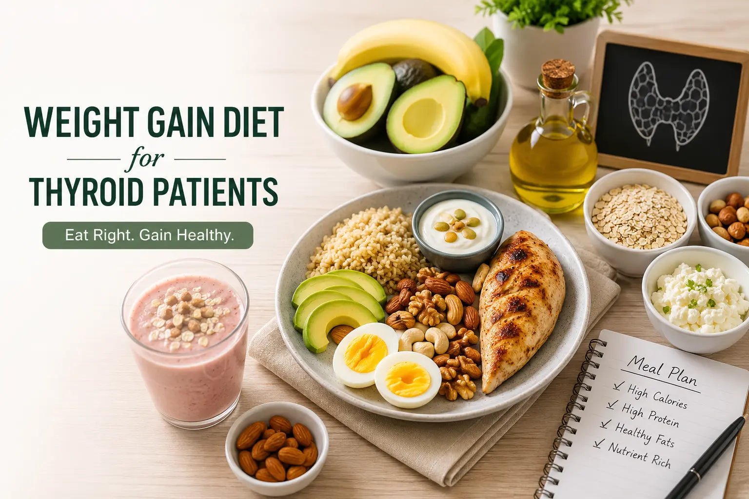 Weight Gain Diet for Thyroid Patients: What to Eat & How to Gain Weight Safely - MNT