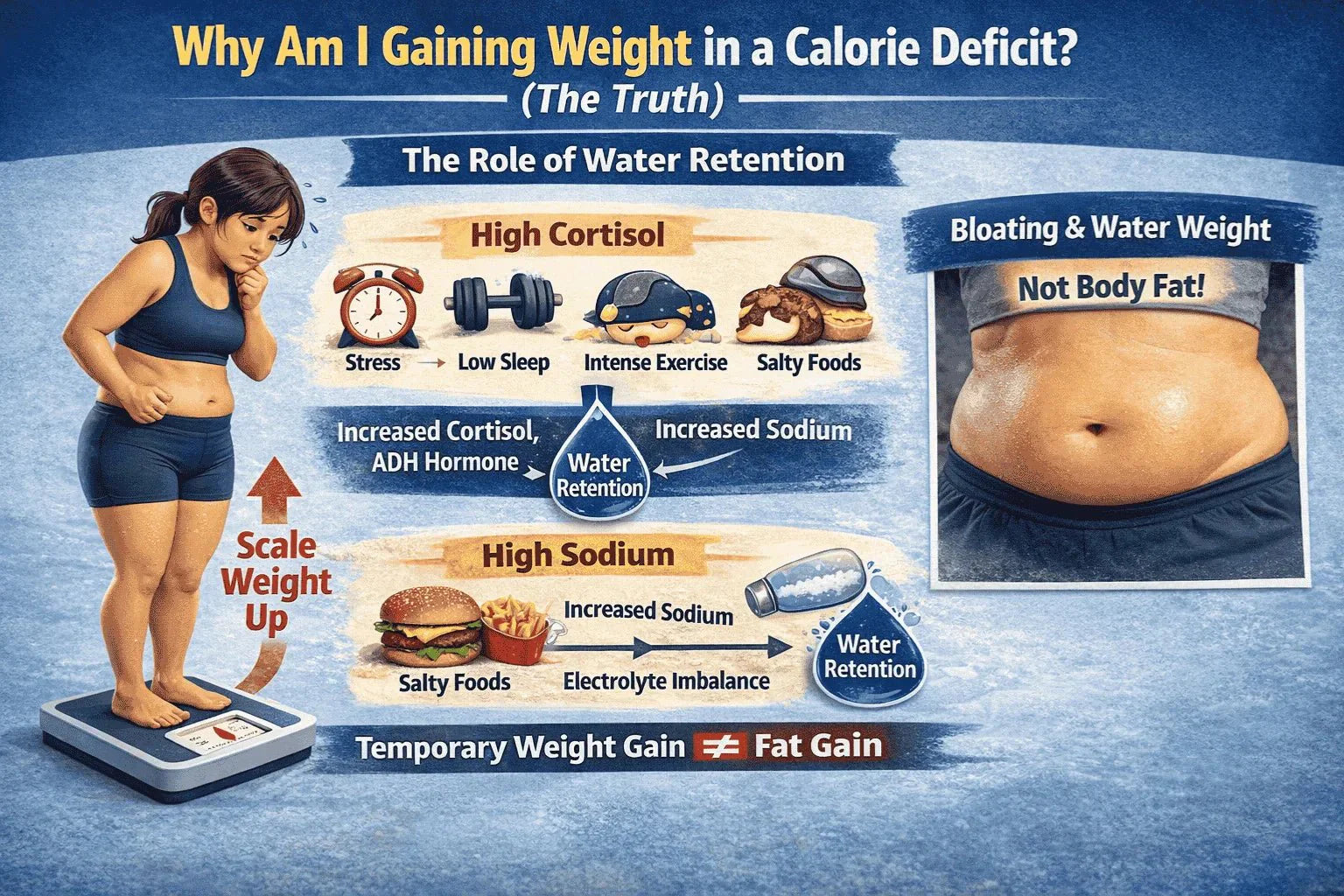 Why Am I Gaining Weight in a Calorie Deficit? (7 Real Reasons) - MNT