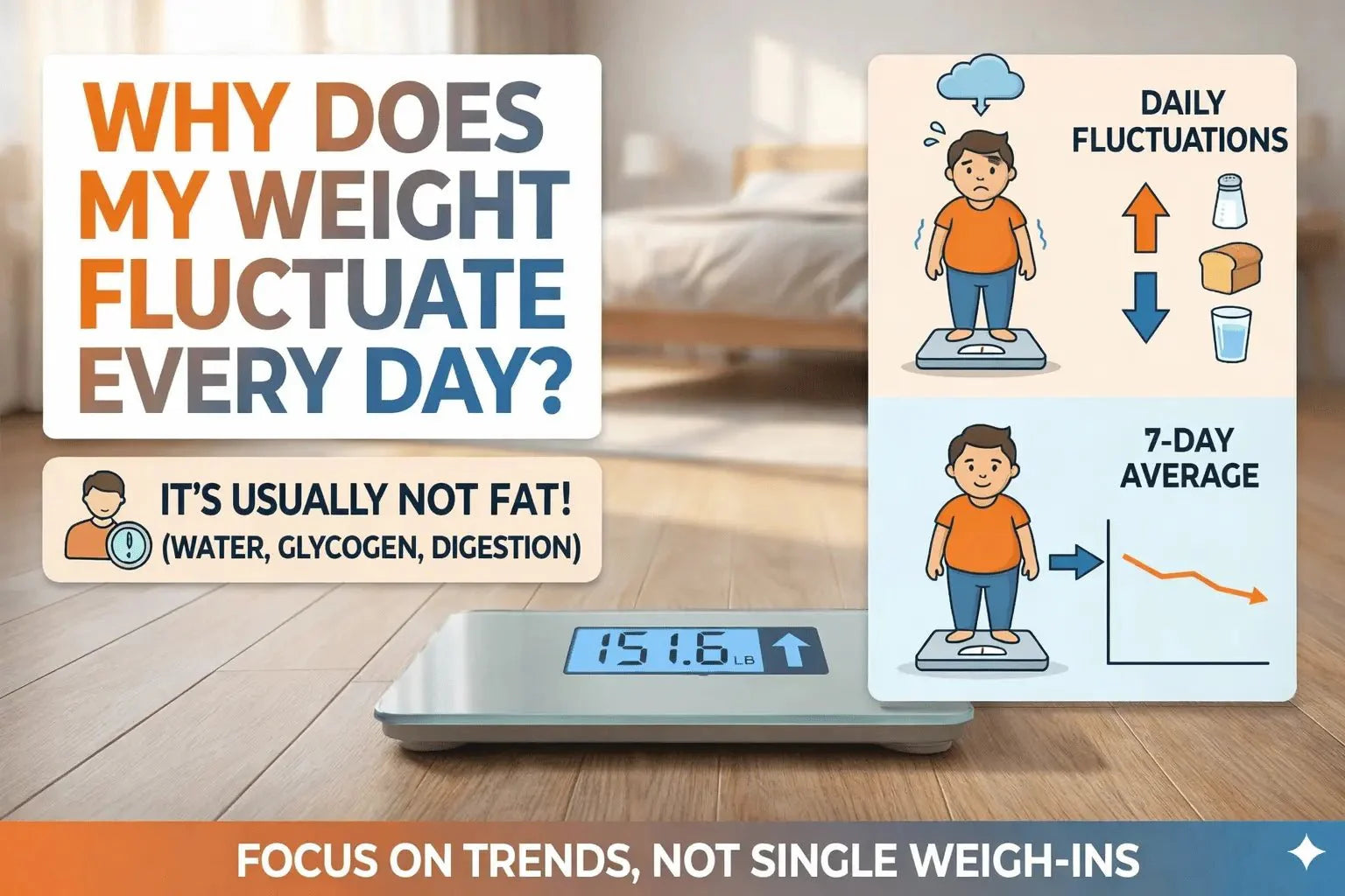 Why Does My Weight Fluctuate Every Day? 9 Normal Reasons (It’s Usually Water, Not Fat) - MNT