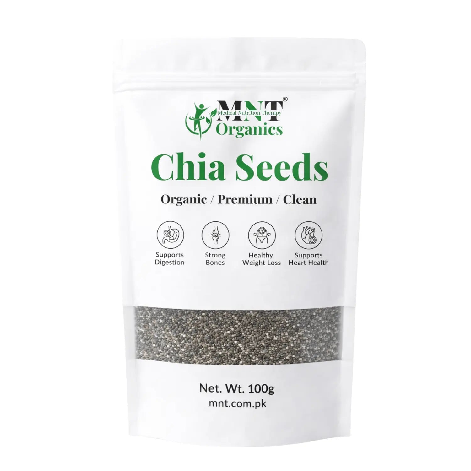Chia Seeds – 100% Premium Organic Chia Seeds (تخمِ چیا / چیا سیڈز) in Pakistan - MNT