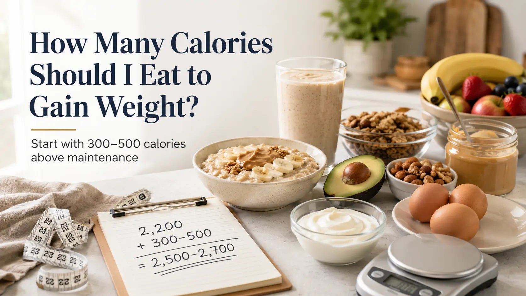How Many Calories Should I Eat to Gain Weight? - MNT