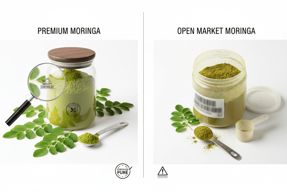 MNT Moringa vs. Open Market Powder: Safety, Dosage & Quality Guide - MNT