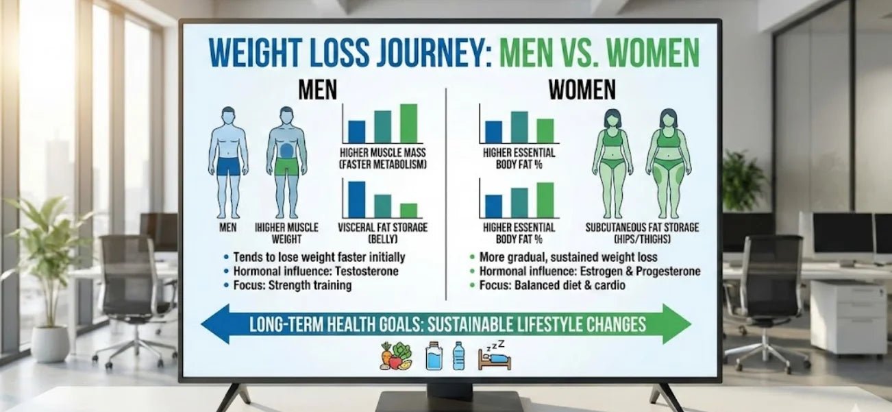 Weight Loss Differences Between Men and Women: The Biological Truth - MNT