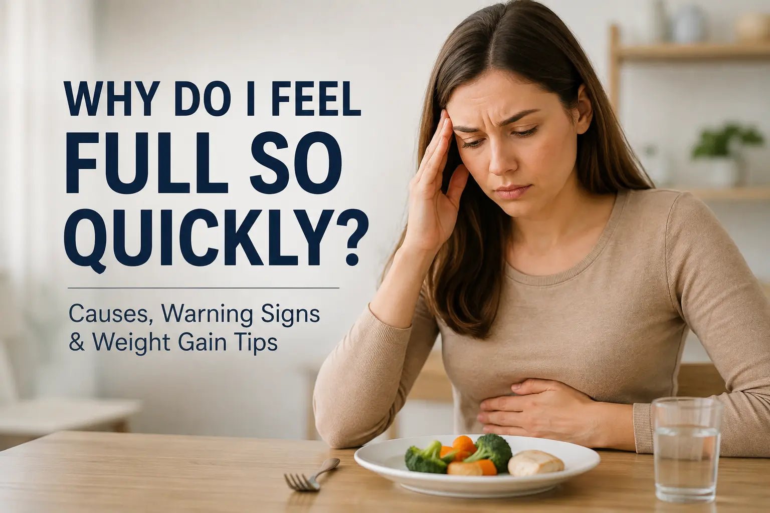 Why Do I Feel Full So Quickly? Causes, Warning Signs & Weight Gain Tips - MNT