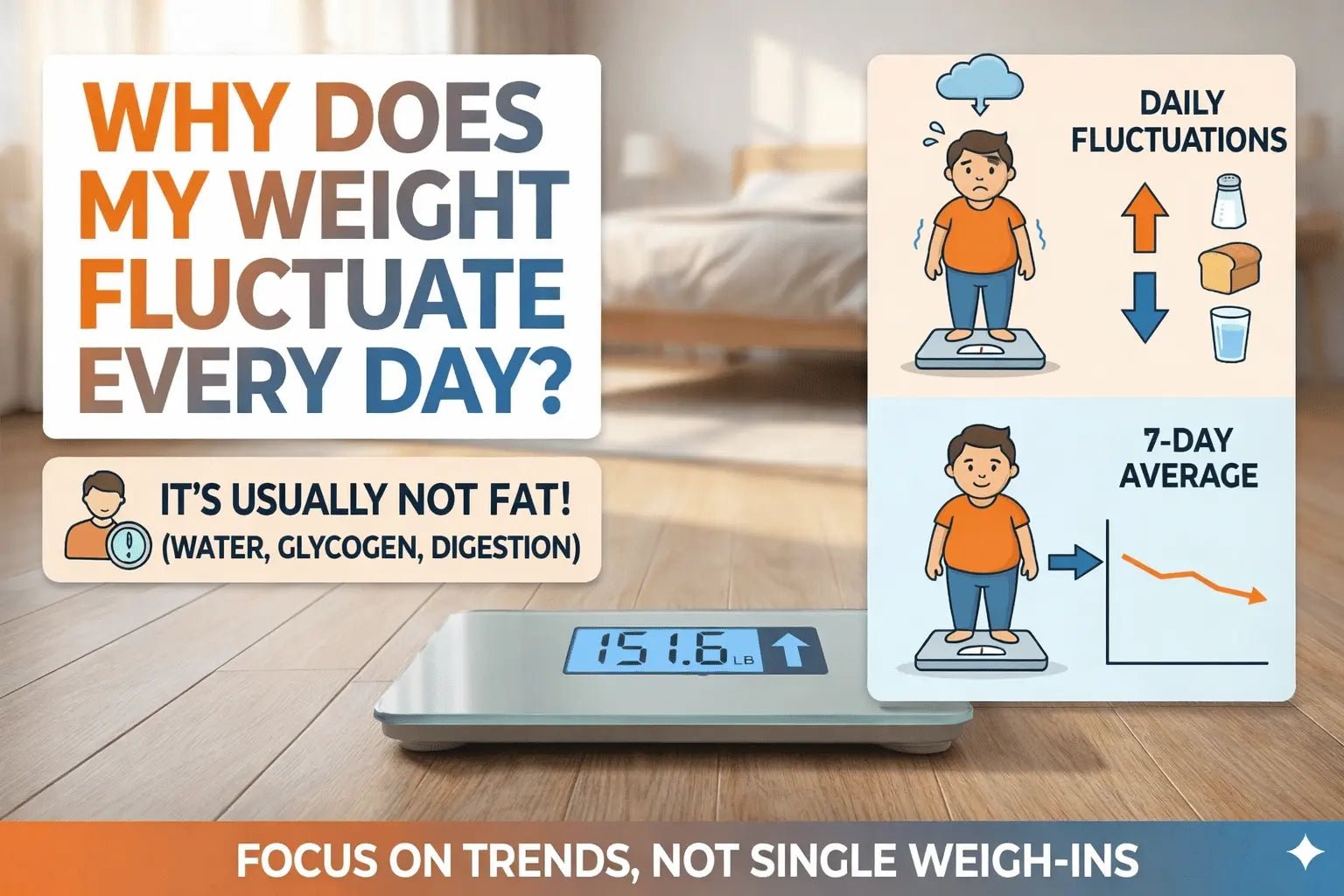 Why Does My Weight Fluctuate Every Day? 9 Normal Reasons (It’s Usually Water, Not Fat) - MNT