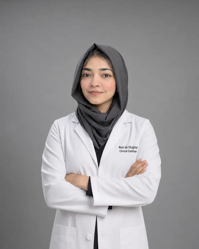 Dt. Noor Ge Chughtai, MNT clinical dietitian